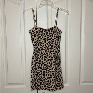 H&M Cheetah print Mini Dress